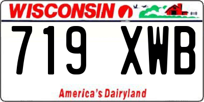WI license plate 719XWB