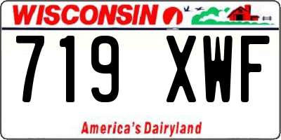 WI license plate 719XWF