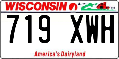 WI license plate 719XWH