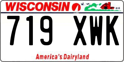WI license plate 719XWK