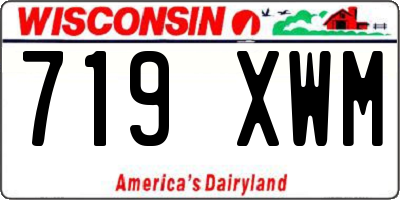 WI license plate 719XWM
