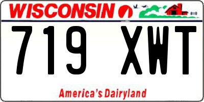 WI license plate 719XWT