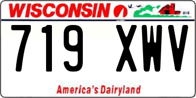 WI license plate 719XWV
