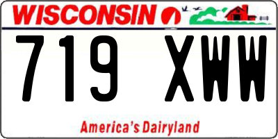 WI license plate 719XWW