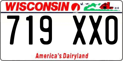 WI license plate 719XXO