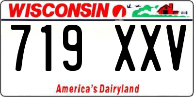 WI license plate 719XXV