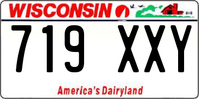 WI license plate 719XXY