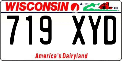 WI license plate 719XYD