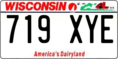 WI license plate 719XYE