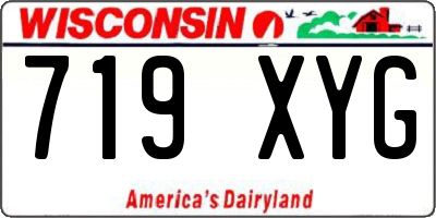 WI license plate 719XYG