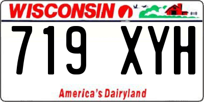 WI license plate 719XYH