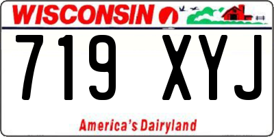 WI license plate 719XYJ