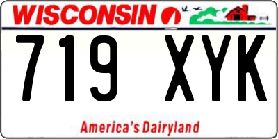 WI license plate 719XYK