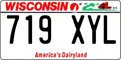 WI license plate 719XYL