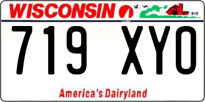 WI license plate 719XYO