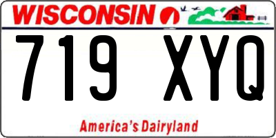 WI license plate 719XYQ