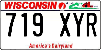 WI license plate 719XYR