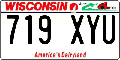 WI license plate 719XYU
