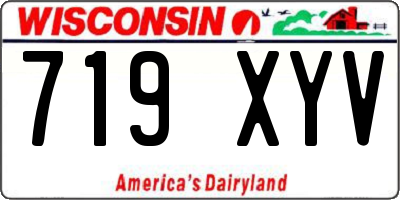 WI license plate 719XYV