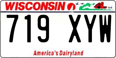 WI license plate 719XYW