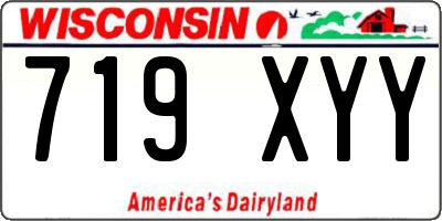WI license plate 719XYY