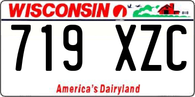 WI license plate 719XZC