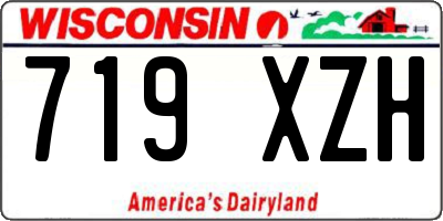 WI license plate 719XZH
