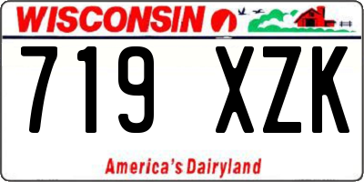 WI license plate 719XZK