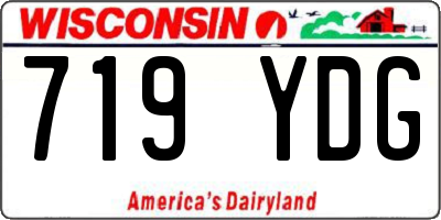 WI license plate 719YDG