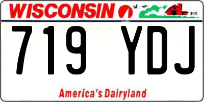 WI license plate 719YDJ