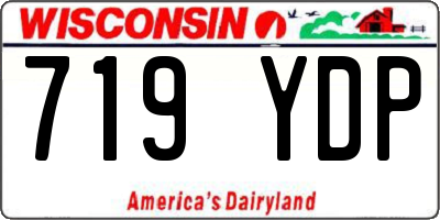 WI license plate 719YDP