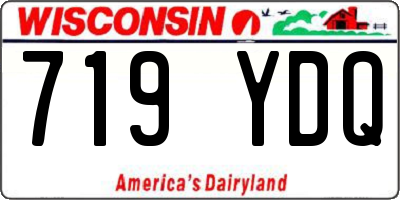 WI license plate 719YDQ
