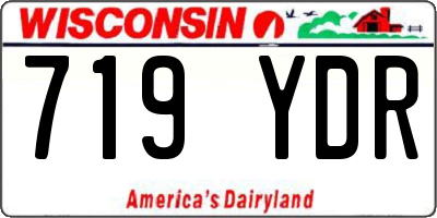 WI license plate 719YDR