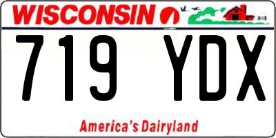 WI license plate 719YDX