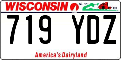 WI license plate 719YDZ