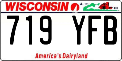 WI license plate 719YFB