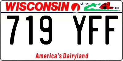 WI license plate 719YFF