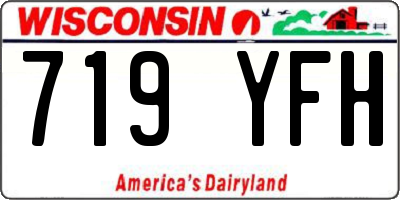 WI license plate 719YFH