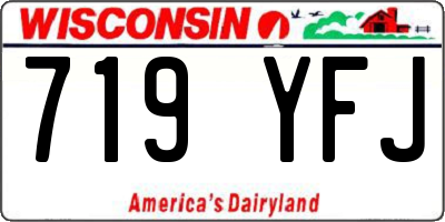 WI license plate 719YFJ