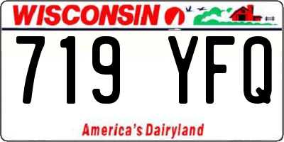 WI license plate 719YFQ