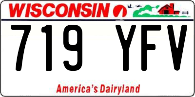 WI license plate 719YFV