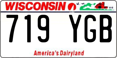 WI license plate 719YGB