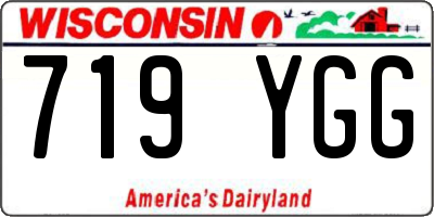 WI license plate 719YGG