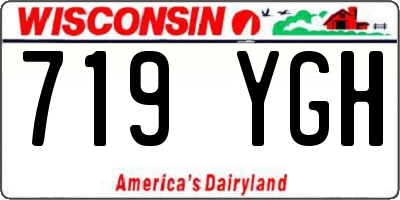 WI license plate 719YGH