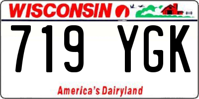 WI license plate 719YGK