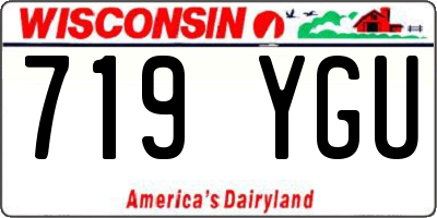 WI license plate 719YGU