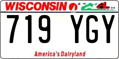 WI license plate 719YGY