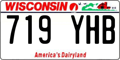 WI license plate 719YHB