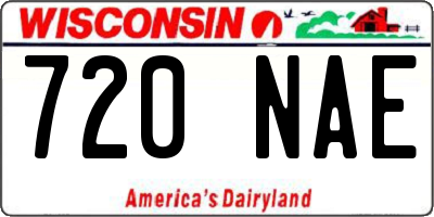 WI license plate 720NAE