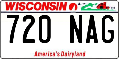 WI license plate 720NAG